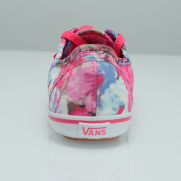 Vans Women's Floral Sneakers - Pink and Blue NWOT - Picture 11 of 16